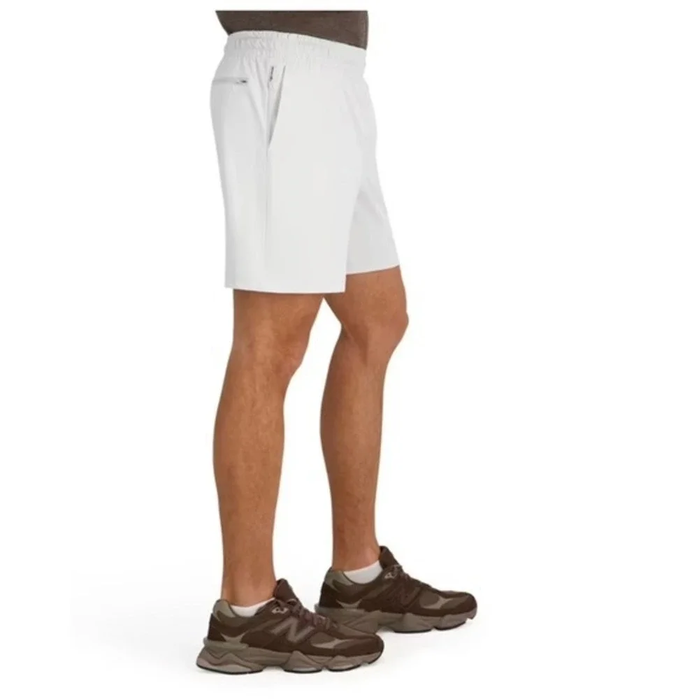 Outdoor Voices Gray HiFlex Men Athletic Moisture Wicking Zip Pockets Shorts M